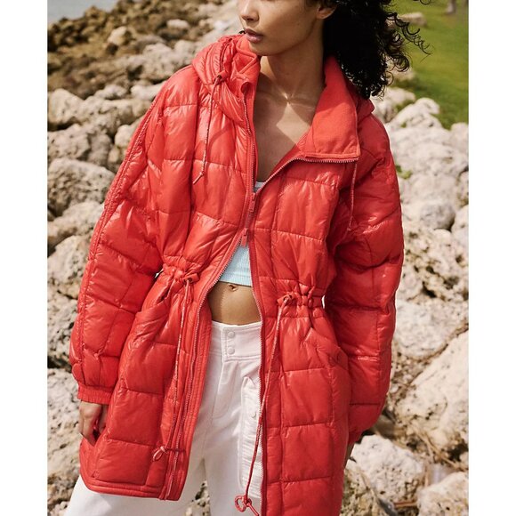 🆕 FP MOVEMENT Patricia Packable Poncho Puffer / Cayenne - Picture 7 of 11